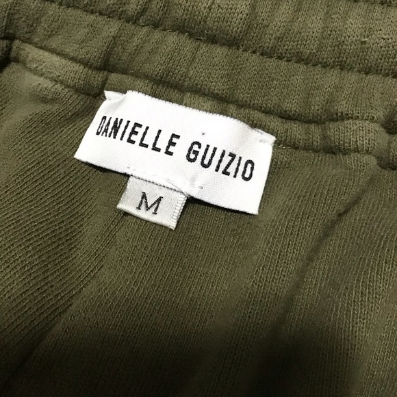 Danielle Guizio Inside Out Jogger in Army Green. - Picture 9 of 13